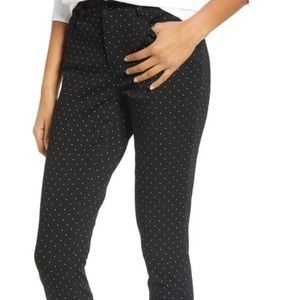 Wit & Wisdom ‘Ab’solution High Rise Ankle Skimmer Pants - polka dot